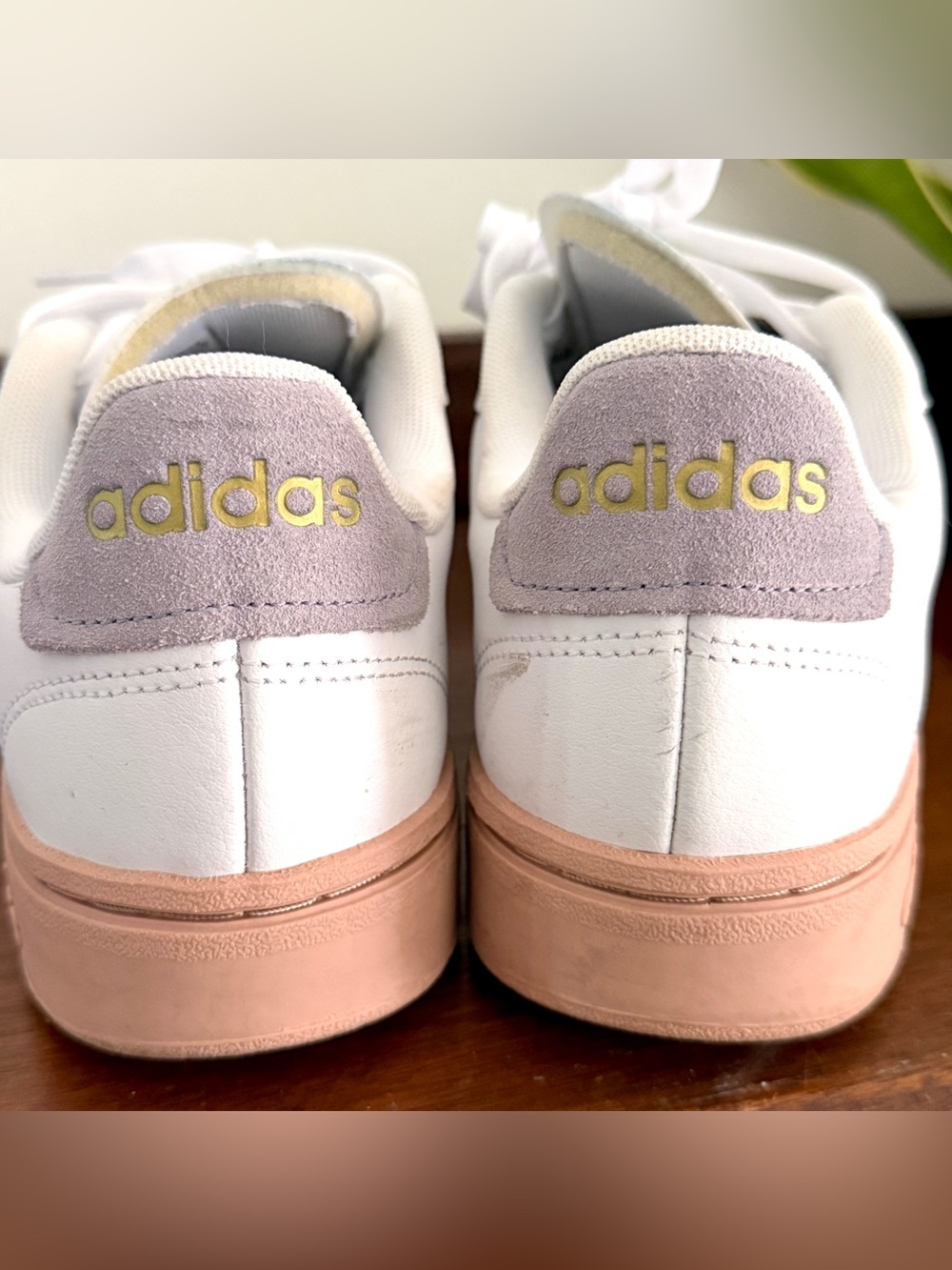 Adidas Women's Size 9 Grand Court Alpha White Blush Lilac Shoes Sneakers - Picture 6 of 9